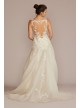 Drop Waist Beaded Applique Tall Wedding Gown Galina Signature 4XLSWG923