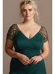 Embellished Cap Sleeve Ruched Plus Size Gown Xscape 2523XW