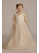 Embellished Glitter Tulle Flower Girl Dress DB Studio WG1452