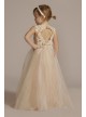 Embellished Glitter Tulle Flower Girl Dress DB Studio WG1452