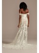 Embellished Illusion Lace Bodysuit Wedding Dress  MBSWG899