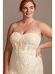 Embellished Lace Corset Tall Plus Wedding Dress Melissa Sweet 4XL8MS251207