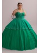 Embellished Plus Quince Gown with Detachable Skirt Fifteen Roses 8FR2110