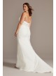 Embellished Waist Plus Size Halter Wedding Dress  9SWG838