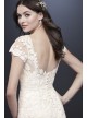 Embroidered Cap Sleeve Illusion Wedding Dress Melissa Sweet 4XLMS251199