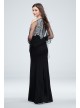 Embroidered Crystal-Accented Vines Gown with Shawl Alex Evenings 160073D