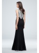 Embroidered Crystal-Accented Vines Gown with Shawl Alex Evenings 160073D