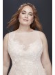 Embroidered Floral Tulle Plus Size Wedding Dress Melissa Sweet 8MS251197