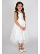 Embroidered Flower Girl Dress with Scallop Trim US Angels 1004UA