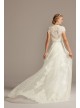 Embroidered Illusion Mock Neck Tall Wedding Dress Melissa Sweet 4XLMS251205