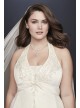 Embroidered Lace Satin Plus Size Wedding Dress  Collection 9OP1356