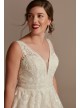 Embroidered Petite Tulle Skirt Wedding Dress  7CWG888