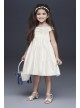 Embroidered Satin Floral Flower Girl Dress  OP255