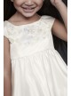 Embroidered Satin Floral Flower Girl Dress  OP255