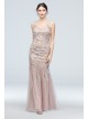 Embroidered Sequin Flower V-Neck Tulle Gown Alex Evenings 8117859