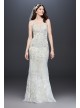 Embroidered and Beaded Lace Sheath Wedding Dress Melissa Sweet MS251185