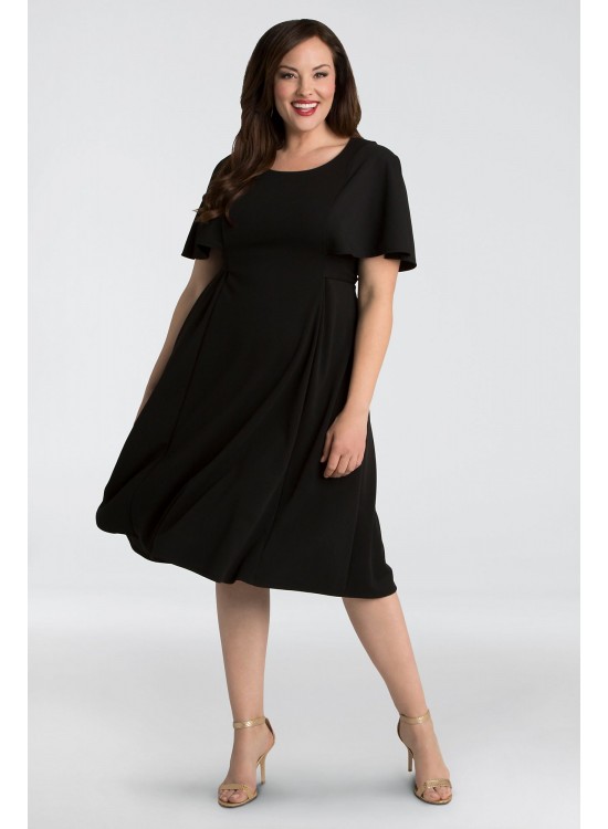 Estella Crepe Plus Size A-Line Dress Kiyonna 11172806