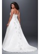 Extra Length A-line Side Drape Strapless Gown  Collection 4XL9V9665