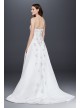 Extra Length Corset Back Wedding Dress with Drape  Collection 4XLV9665