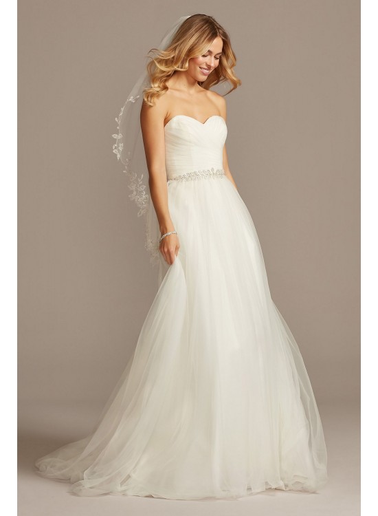 Extra Length Strapless Sweetheart Wedding Dress  Collection 4XLWG3802