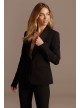 Fitted Satin Shawl Lapel Suit Jacket  WG3999