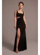 Floor Length Tank Crepe Dress with Side Cutout DB Studio D21NY2128