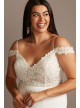 Floral Applique Bodice Plus Size Wedding Dress  Collection 9WG3977