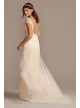 Floral Applique Cap Sleeve Tall Wedding Dress Melissa Sweet 4XLMS251218