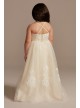 Floral Applique Cross-Back Flower Girl Dresses,aaa00f Girl Dress DB Studio WG1438