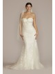 Floral Applique Mermaid Petite Wedding Dress DB Studio 7WG4049