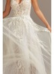 Floral Applique Open Back Petite Wedding Dress  7SWG841