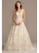 Floral Applique Point DEsprit Tulle Wedding Dress  Collection WG3980