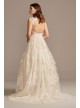 Floral Applique Point DEsprit Tulle Wedding Dress  Collection WG3980