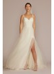 Floral Applique Spaghetti Strap Tall Wedding Dress DB Studio 4XLLBWG4036