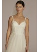 Floral Applique Spaghetti Strap Wedding Dress DB Studio LBWG4036