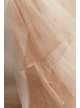 Floral Bead Tall Wedding Dress with Metallic Tulle  4XLSWG871