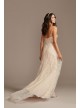 Floral Beaded Wedding Dress with Removable Sleeves Melissa Sweet MS251234