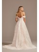 Floral Caviar Bead Off the Shoulder Wedding Dress  WG4010