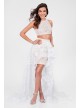 Floral Crop Top and Mini Skirt Two-Piece Set Terani Couture 1711P2731