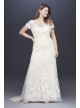 Floral Illusion Cap Sleeve Plus Size Wedding Dress Melissa Sweet 8MS251199