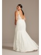 Floral Illusion V-Back Plus Size Wedding Dress Melissa Sweet 8MS251211