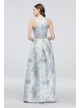 Floral Jacquard Sleeveless Ball Gown with Pockets Alex Evenings 1811231