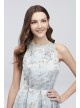 Floral Jacquard Sleeveless Ball Gown with Pockets Alex Evenings 1811231