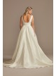 Floral Jacquard V-Neck Wedding Dress DB Studio WG4012DB