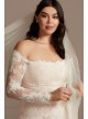 Floral Lace Long Sleeve Plus Size Wedding Dress Melissa Sweet 8MS161225