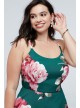 Floral Lace Racerback Plus Size Skater Dress City Triangles 5887CT6W