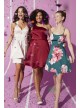 Floral Lace Racerback Plus Size Skater Dress City Triangles 5887CT6W