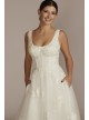 Floral Scoop Neck Sleeveless Wedding Gown DB Studio WG4062