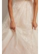 Floral and Tulle Layered Petite Wedding Dress  Collection 7WG3975