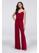 Flowy Wide-Leg Georgette Bridesmaid Jumpsuit  F19790